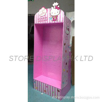 Floor display unit for sticker